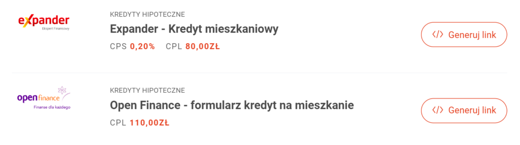 Przykładowe wnioski CPA